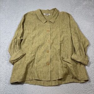 Flax Olive Green Women's Cardigan
